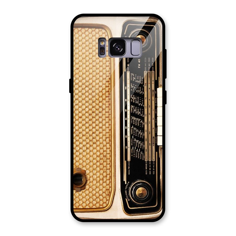 Vintage Radio Glass Back Case for Galaxy S8