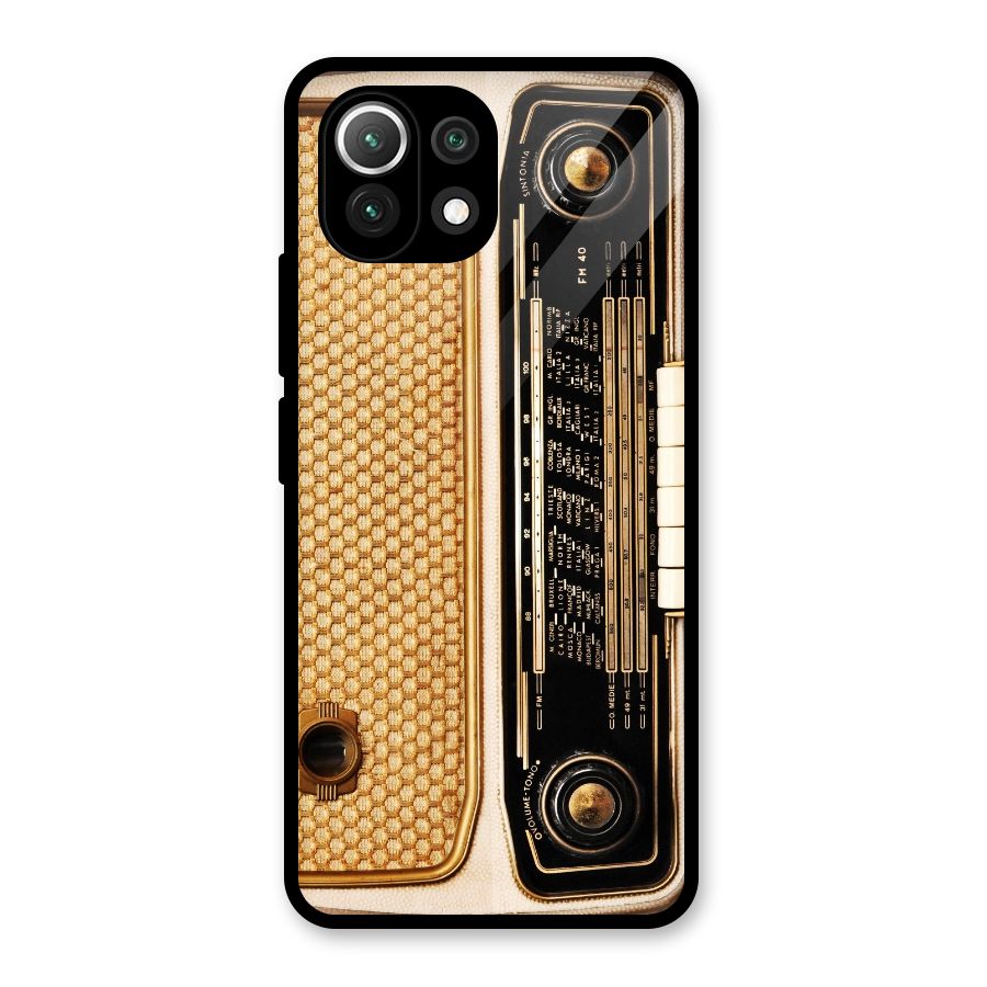 Vintage Radio Glass Back Case for Mi 11 Lite NE 5G