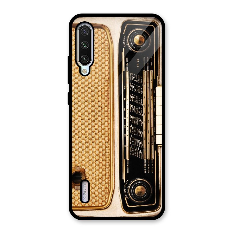 Vintage Radio Glass Back Case for Mi A3