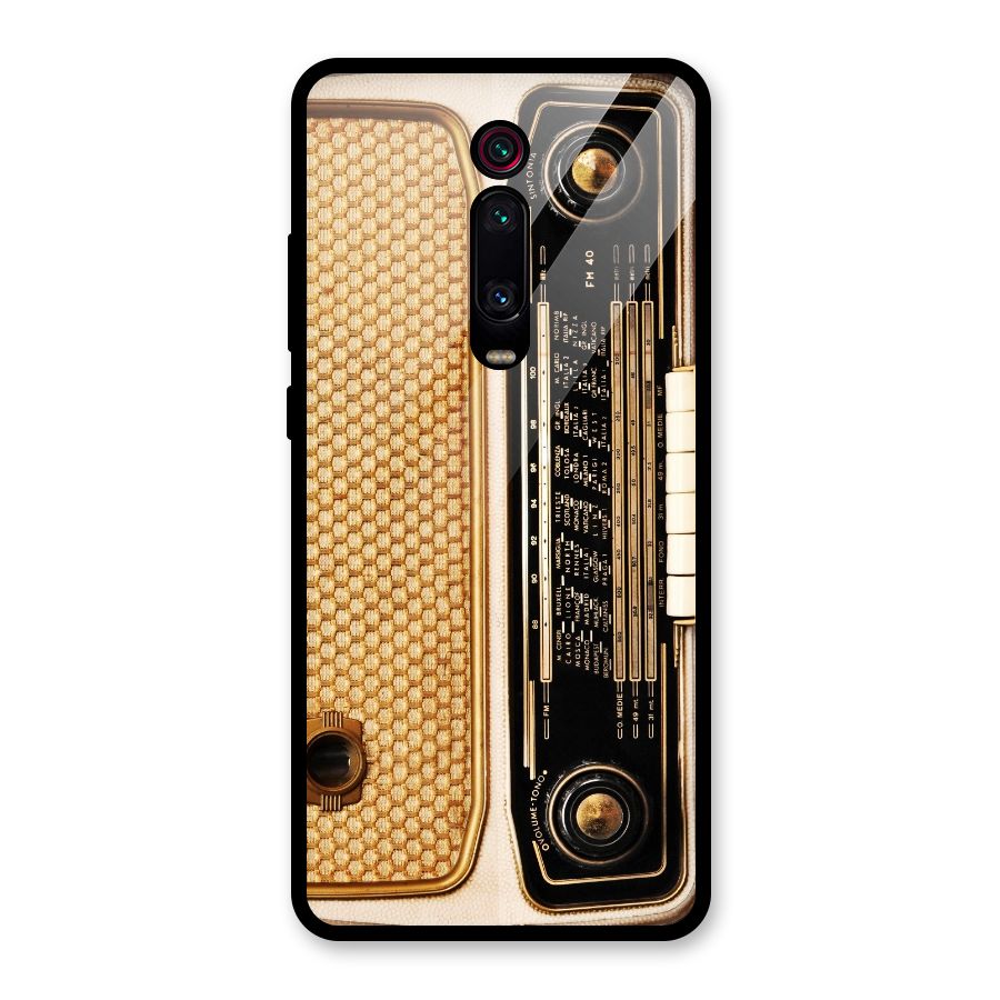 Vintage Radio Glass Back Case for Redmi K20