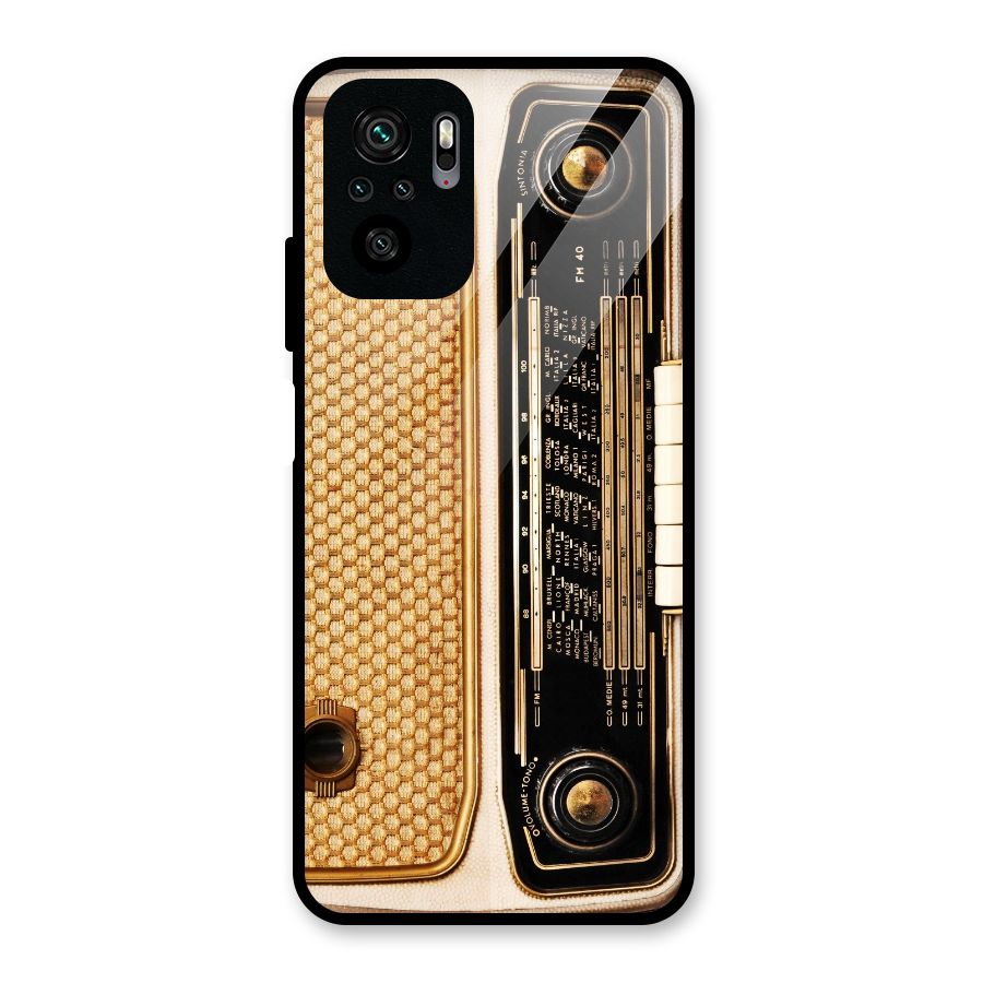 Vintage Radio Glass Back Case for Redmi Note 10S