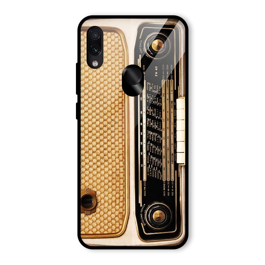 Vintage Radio Glass Back Case for Redmi Note 7 Pro