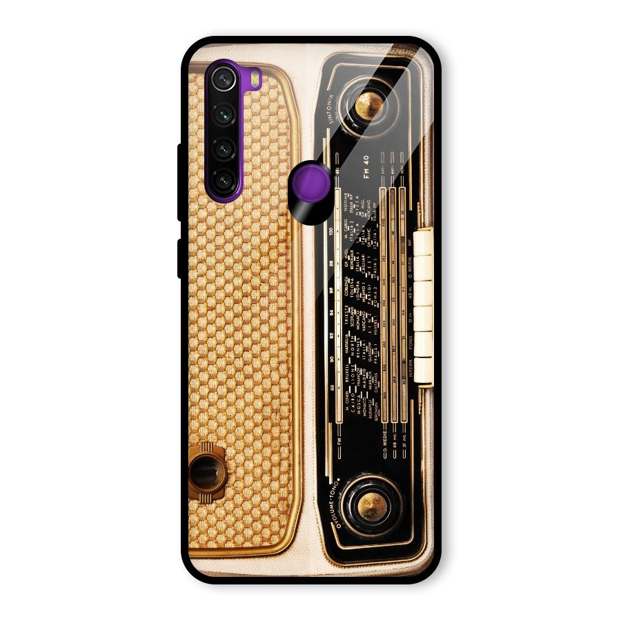 Vintage Radio Glass Back Case for Redmi Note 8