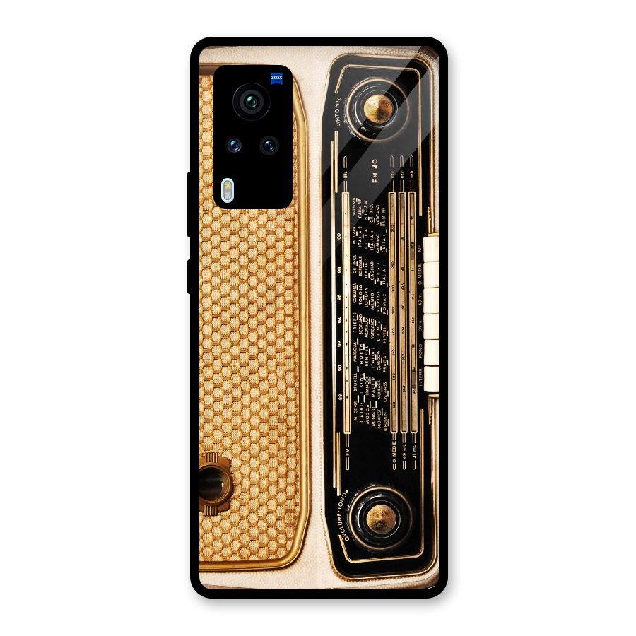 Vintage Radio Glass Back Case for Vivo X60 Pro