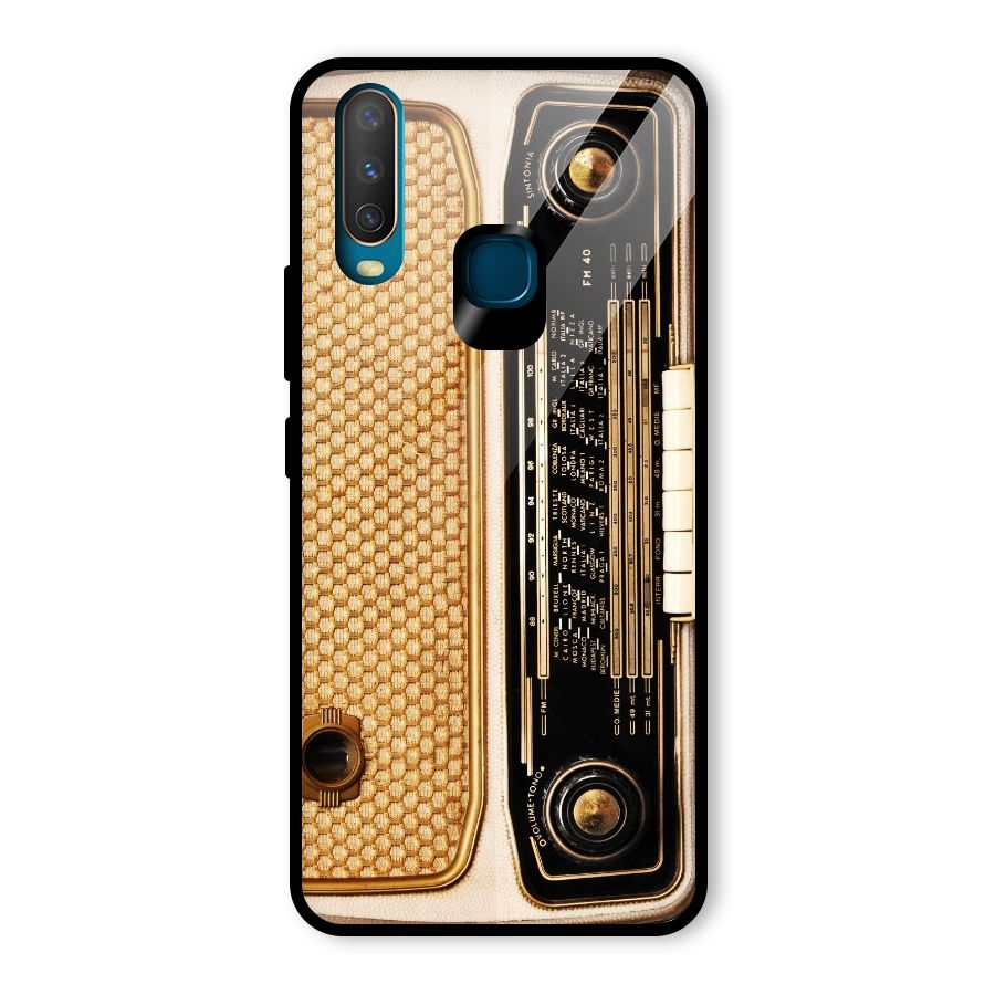 Vintage Radio Glass Back Case for Vivo Y15