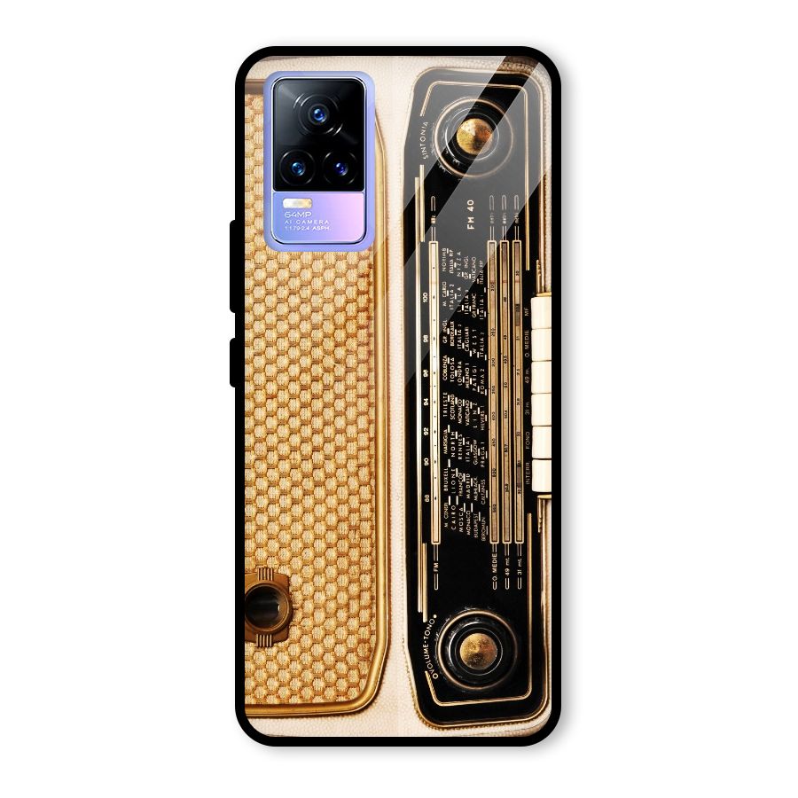 Vintage Radio Glass Back Case for Vivo Y73