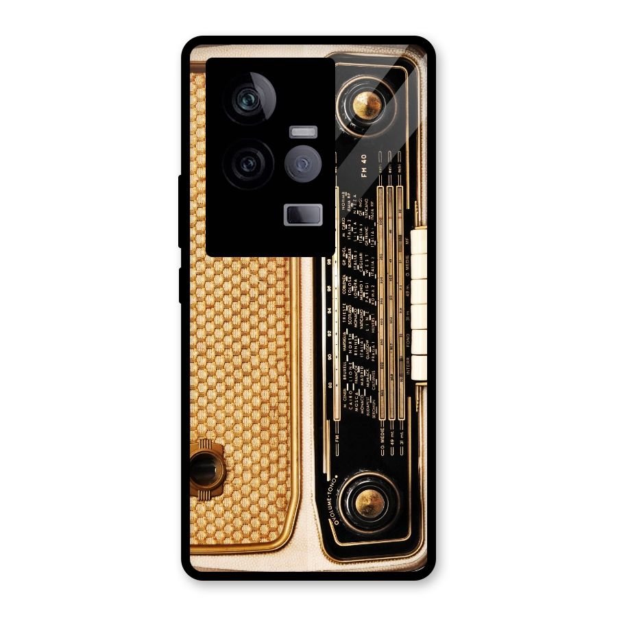 Vintage Radio Glass Back Case for Vivo iQOO 11 5G