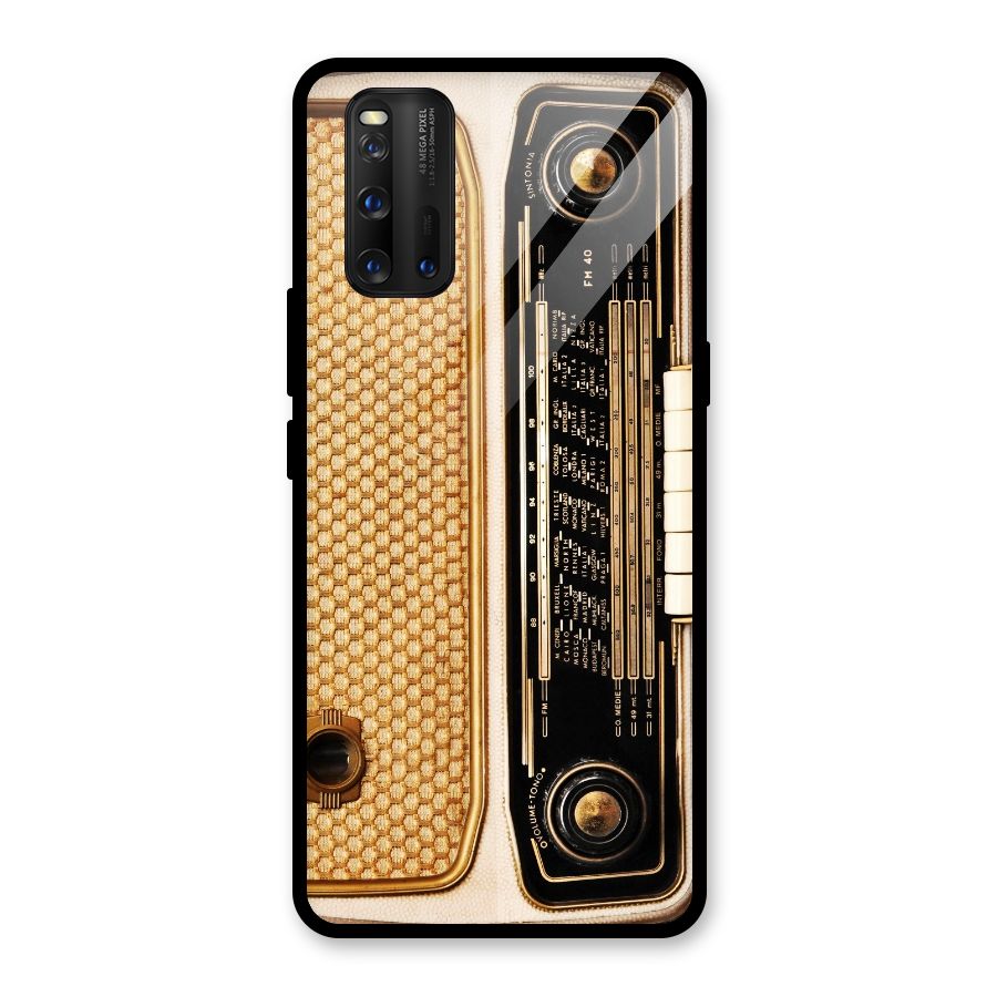 Vintage Radio Glass Back Case for Vivo iQOO 3