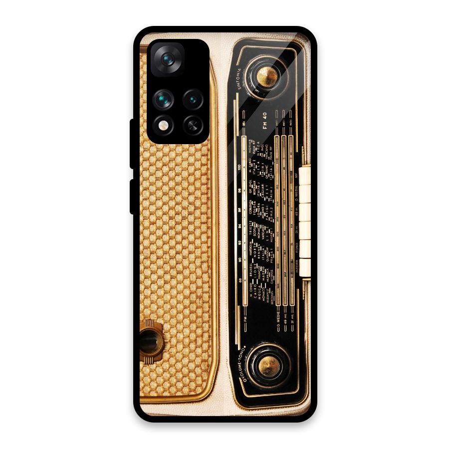 Vintage Radio Glass Back Case for Xiaomi 11i 5G