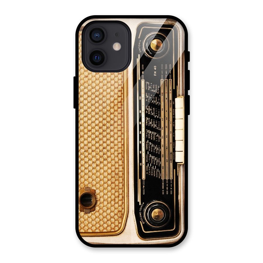 Vintage Radio Glass Back Case for iPhone 12