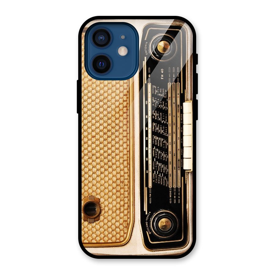 Vintage Radio Glass Back Case for iPhone 12 Mini
