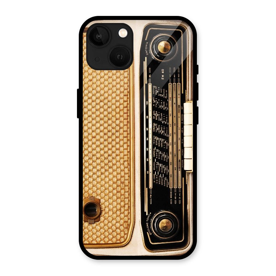 Vintage Radio Glass Back Case for iPhone 13