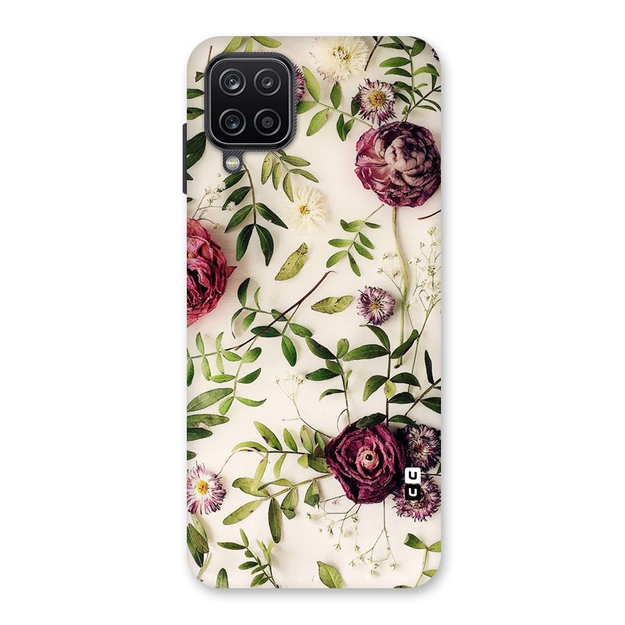 Vintage Rust Floral Back Case for Galaxy A12