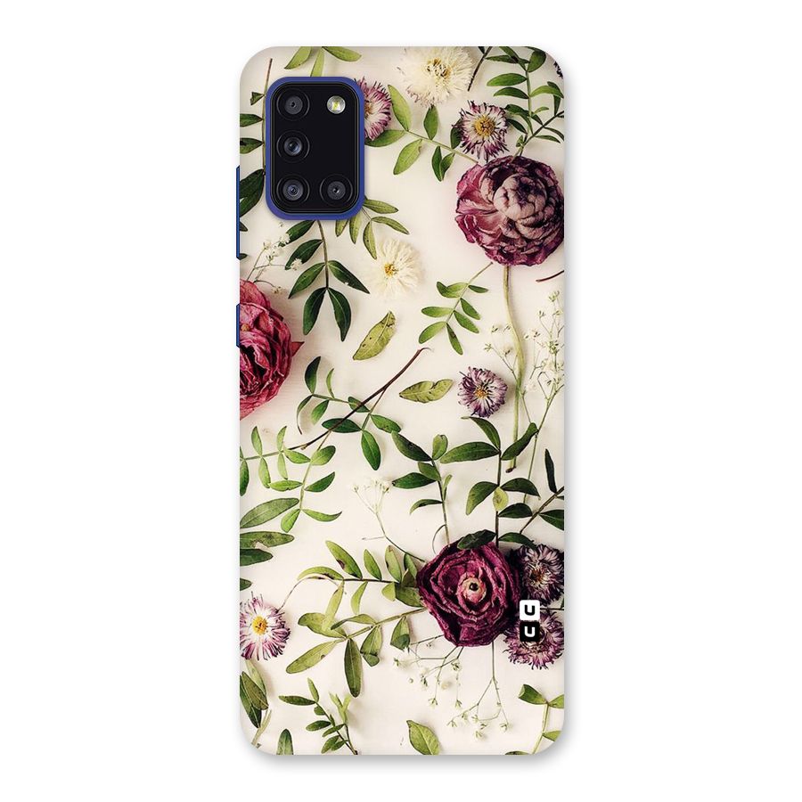 Vintage Rust Floral Back Case for Galaxy A31