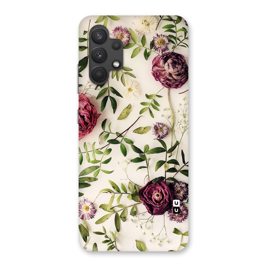 Vintage Rust Floral Back Case for Galaxy A32