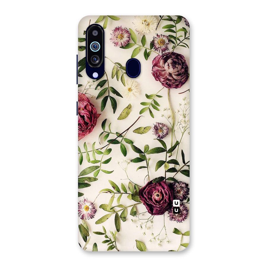 Vintage Rust Floral Back Case for Galaxy A60