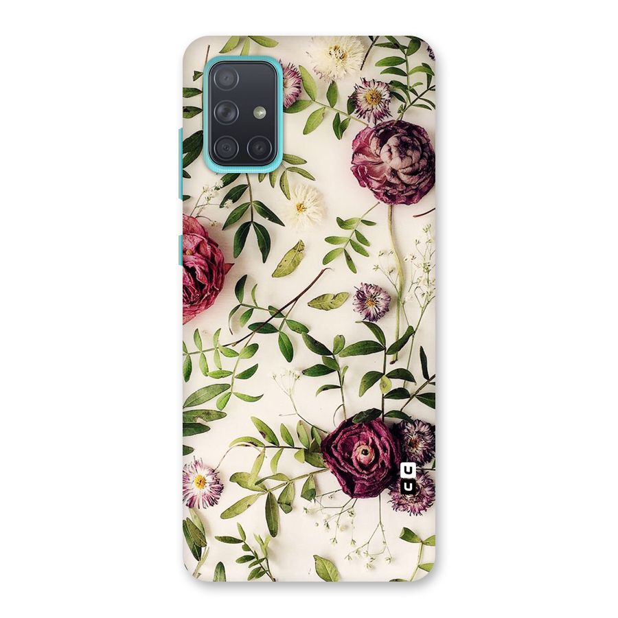 Vintage Rust Floral Back Case for Galaxy A71