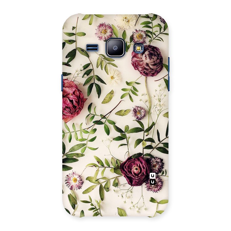 Vintage Rust Floral Back Case for Galaxy J1