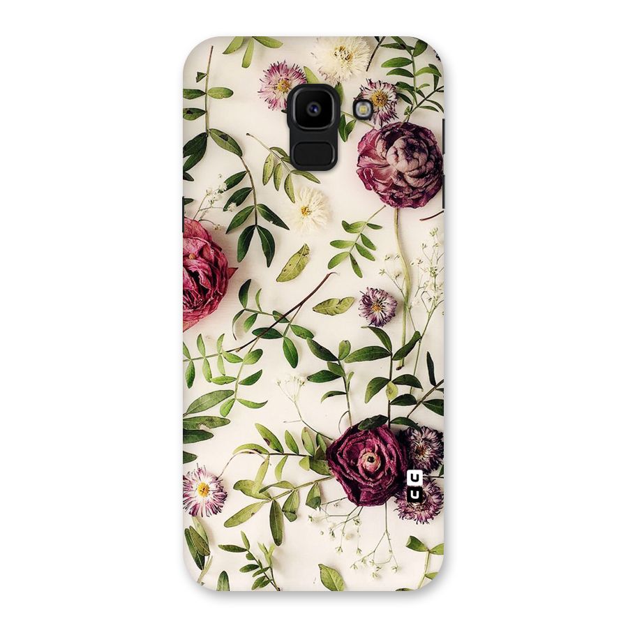 Vintage Rust Floral Back Case for Galaxy J6
