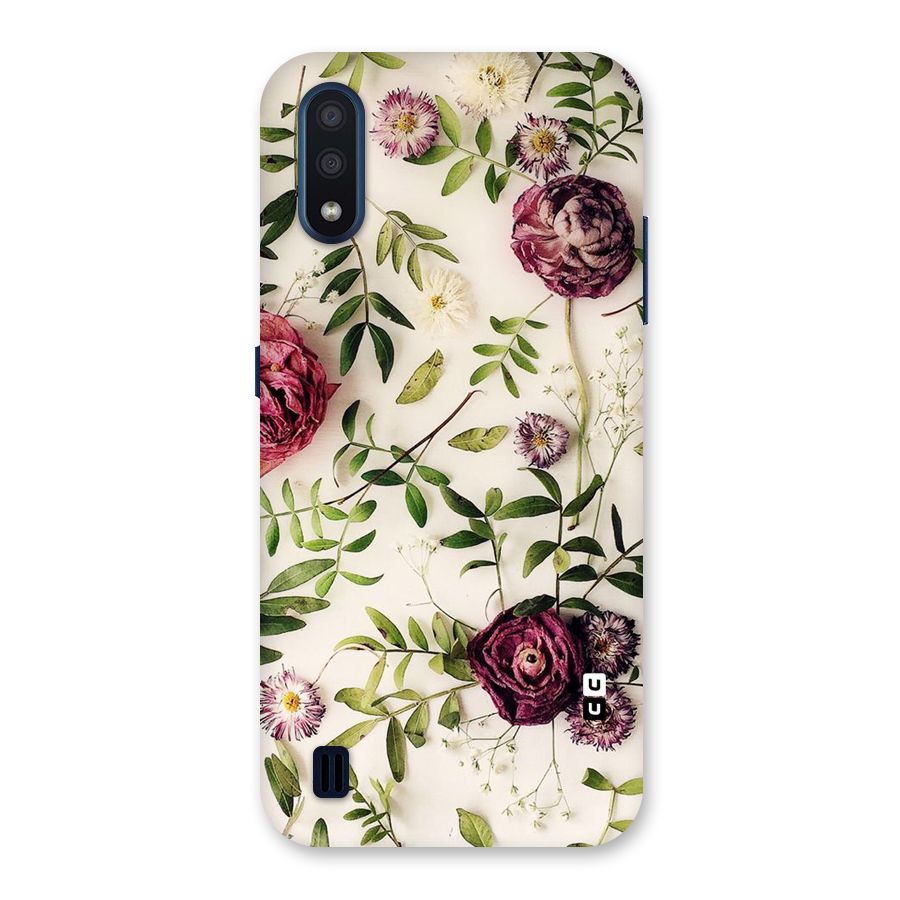 Vintage Rust Floral Back Case for Galaxy M01