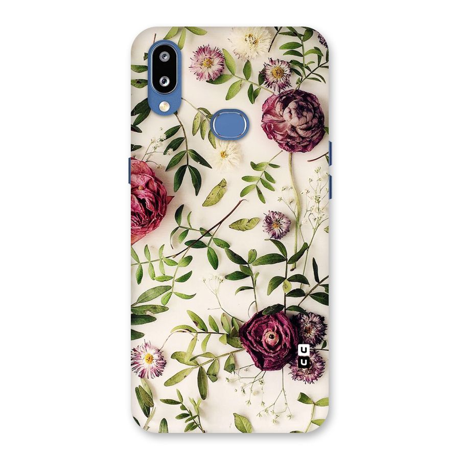 Vintage Rust Floral Back Case for Galaxy M01s