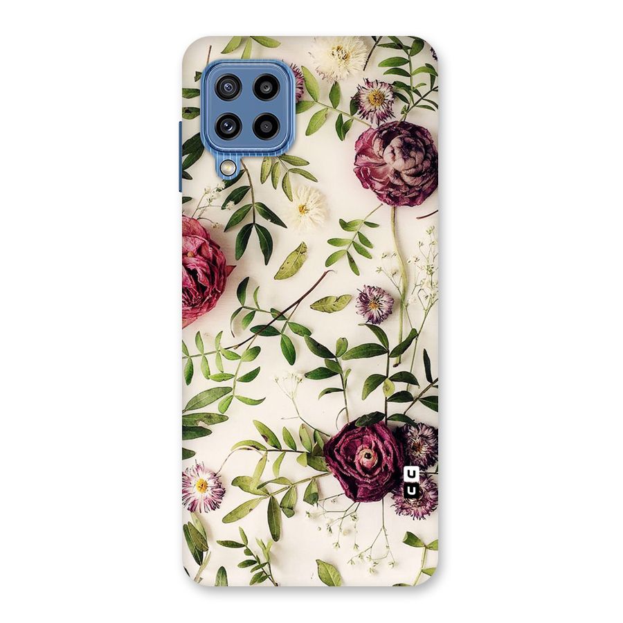 Vintage Rust Floral Back Case for Galaxy M32