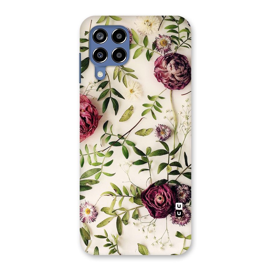 Vintage Rust Floral Back Case for Galaxy M53 5G