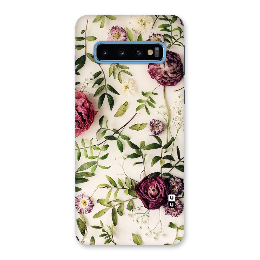 Vintage Rust Floral Back Case for Galaxy S10