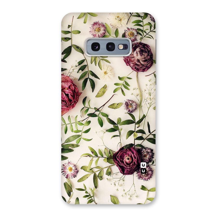 Vintage Rust Floral Back Case for Galaxy S10e