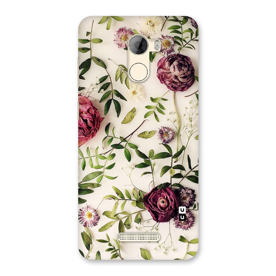 Vintage Rust Floral Back Case for Gionee A1 LIte