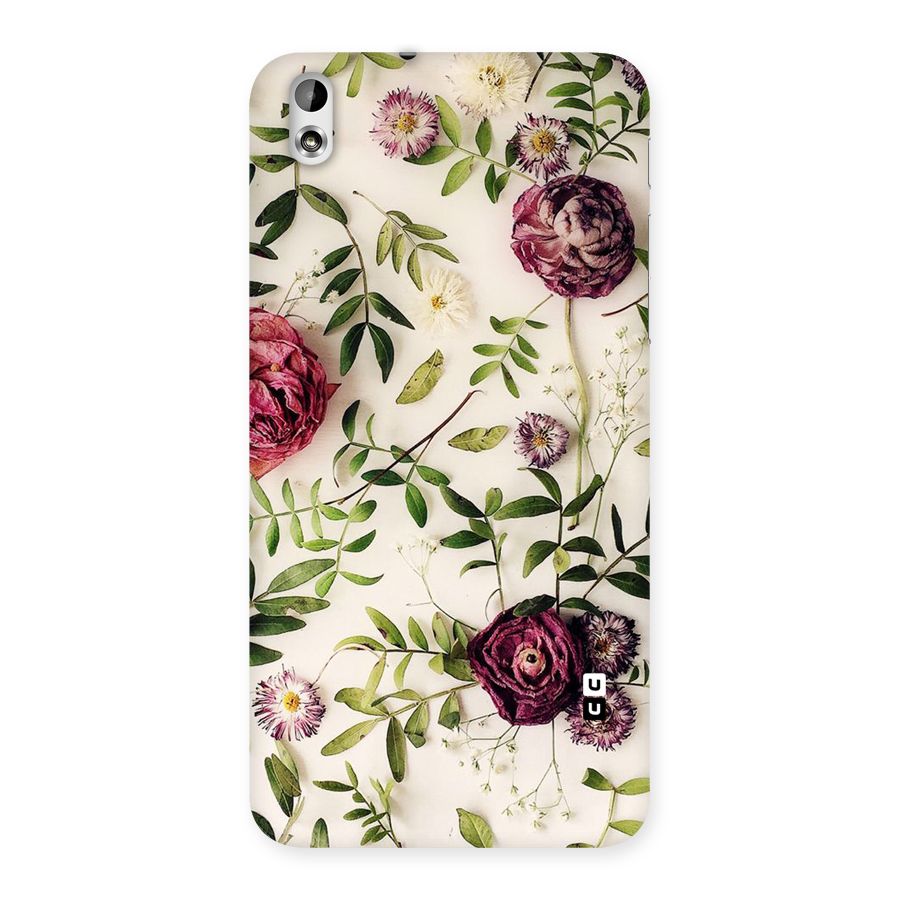 Vintage Rust Floral Back Case for HTC Desire 816g