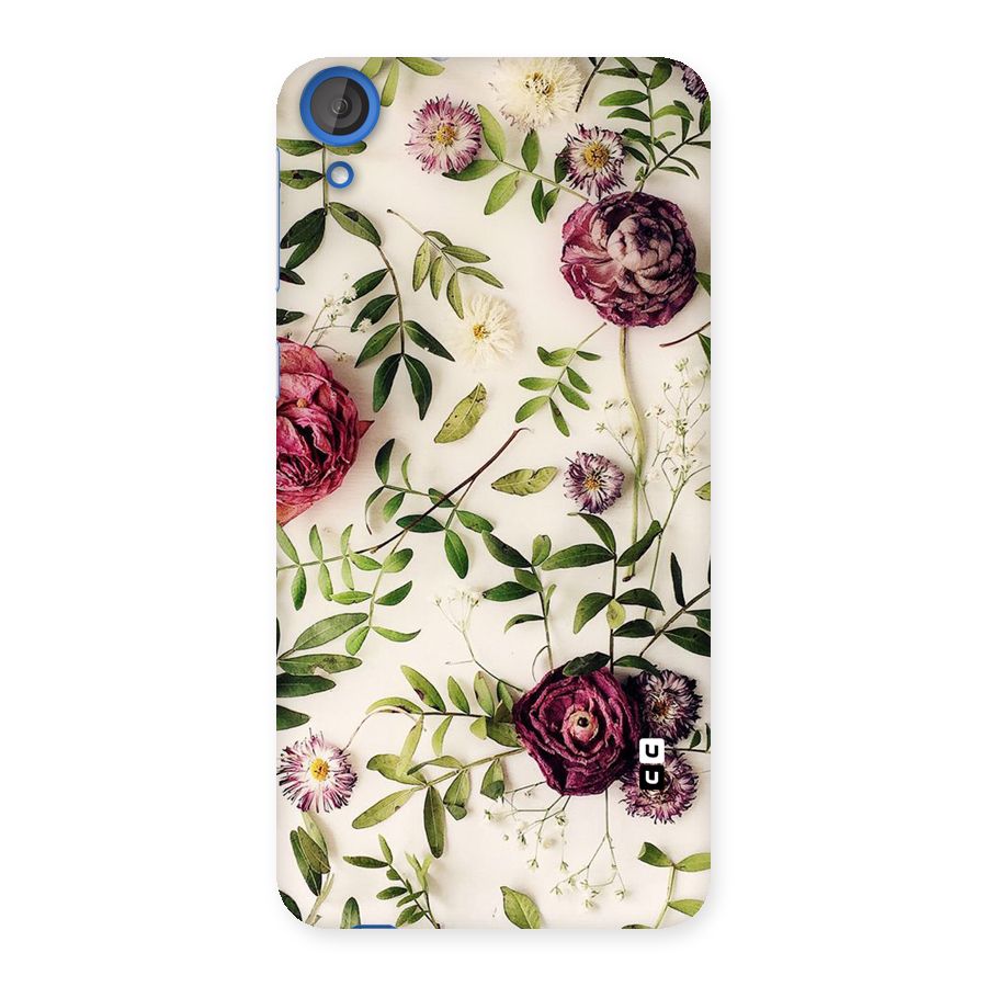 Vintage Rust Floral Back Case for HTC Desire 820