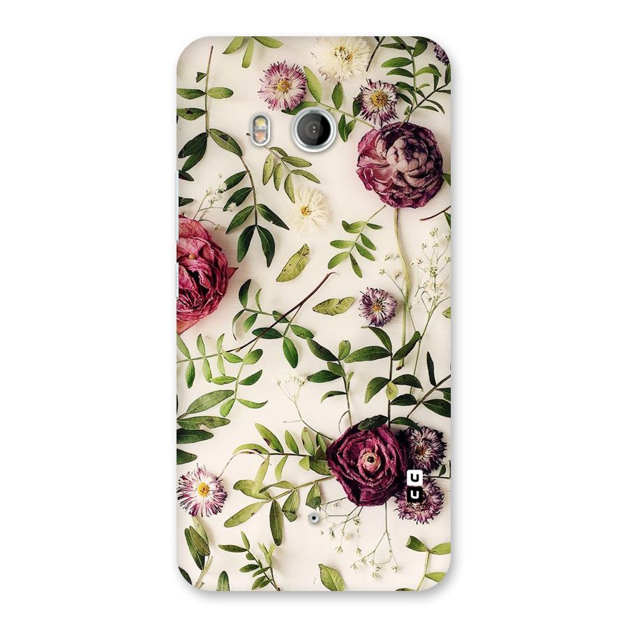 Vintage Rust Floral Back Case for HTC U11
