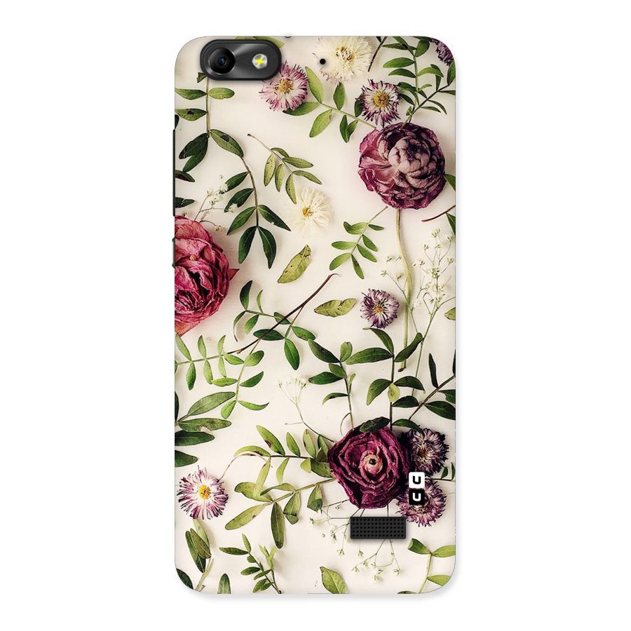 Vintage Rust Floral Back Case for Honor 4C