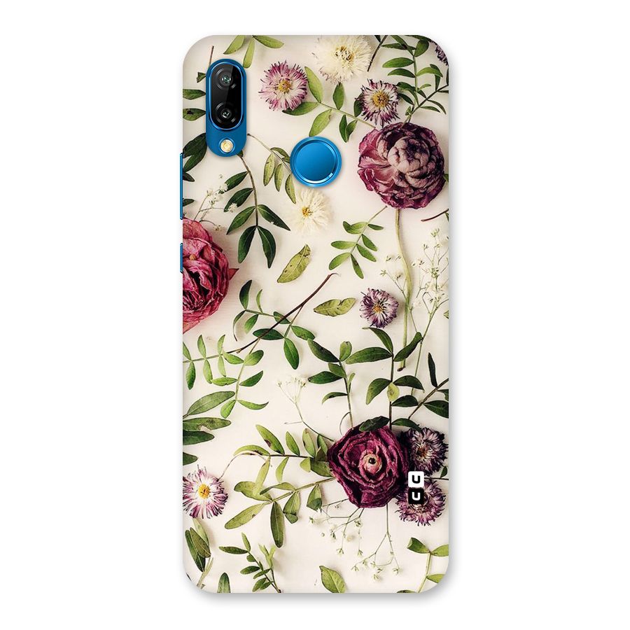 Vintage Rust Floral Back Case for Huawei P20 Lite