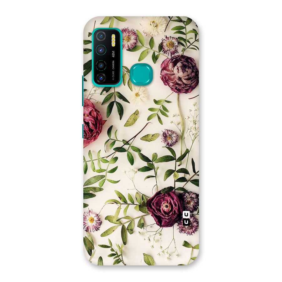 Vintage Rust Floral Back Case for Infinix Hot 9 Pro