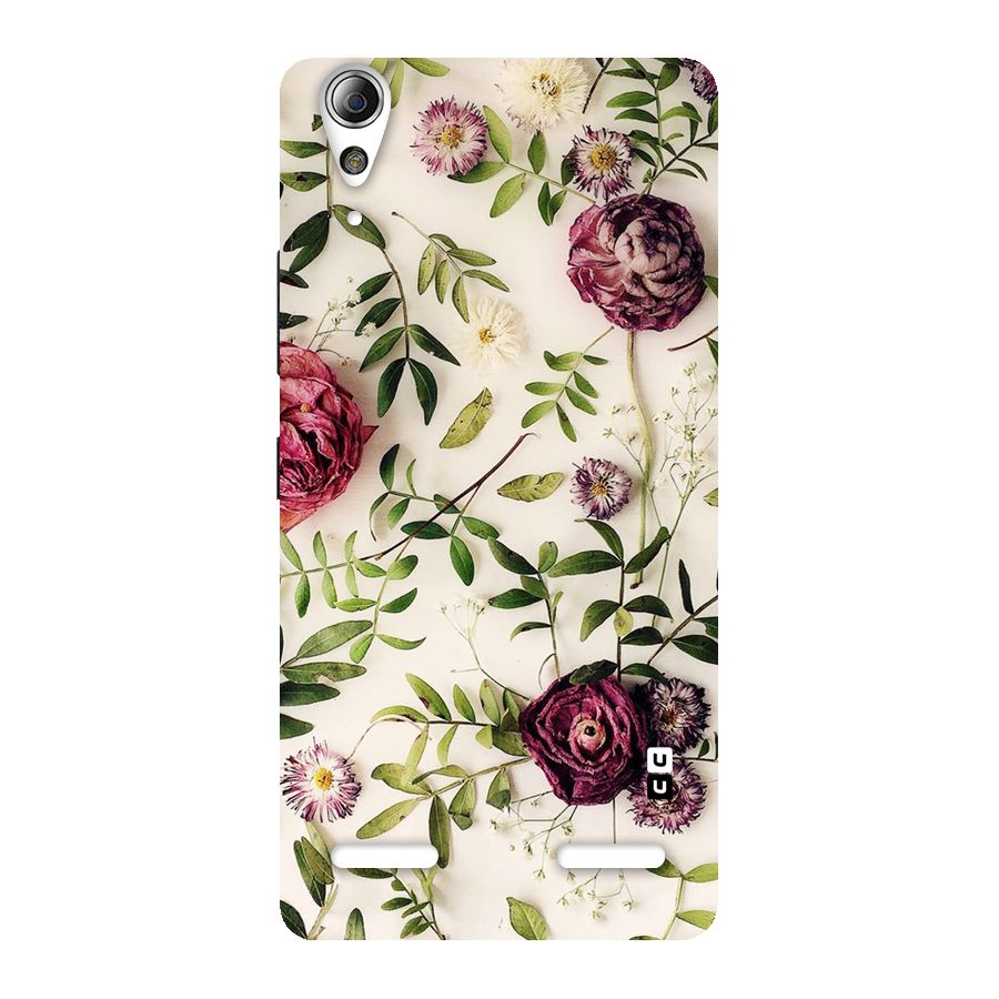 Vintage Rust Floral Back Case for Lenovo A6000