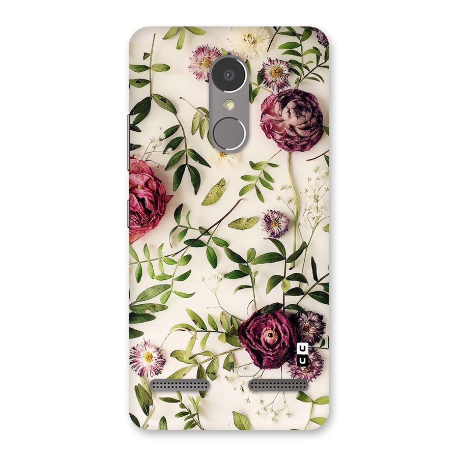 Vintage Rust Floral Back Case for Lenovo K6 Power