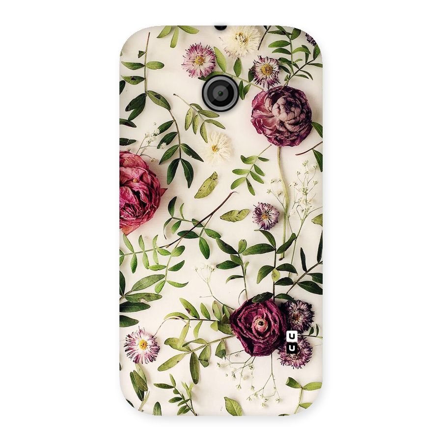 Vintage Rust Floral Back Case for Moto E