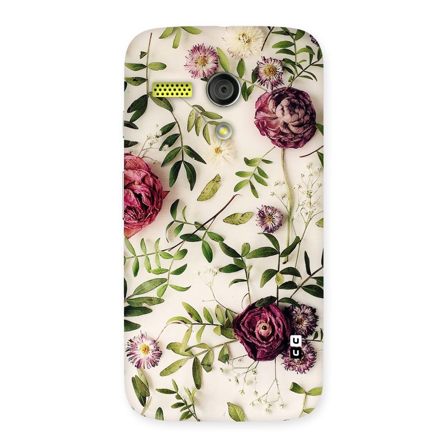 Vintage Rust Floral Back Case for Moto G