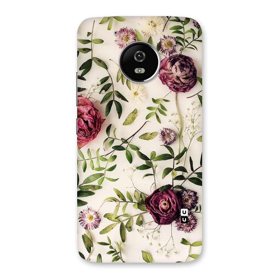 Vintage Rust Floral Back Case for Moto G5