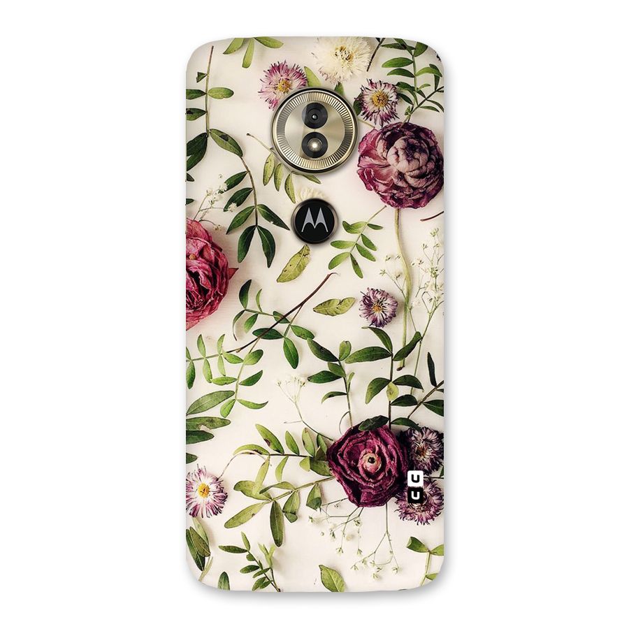 Vintage Rust Floral Back Case for Moto G6 Play