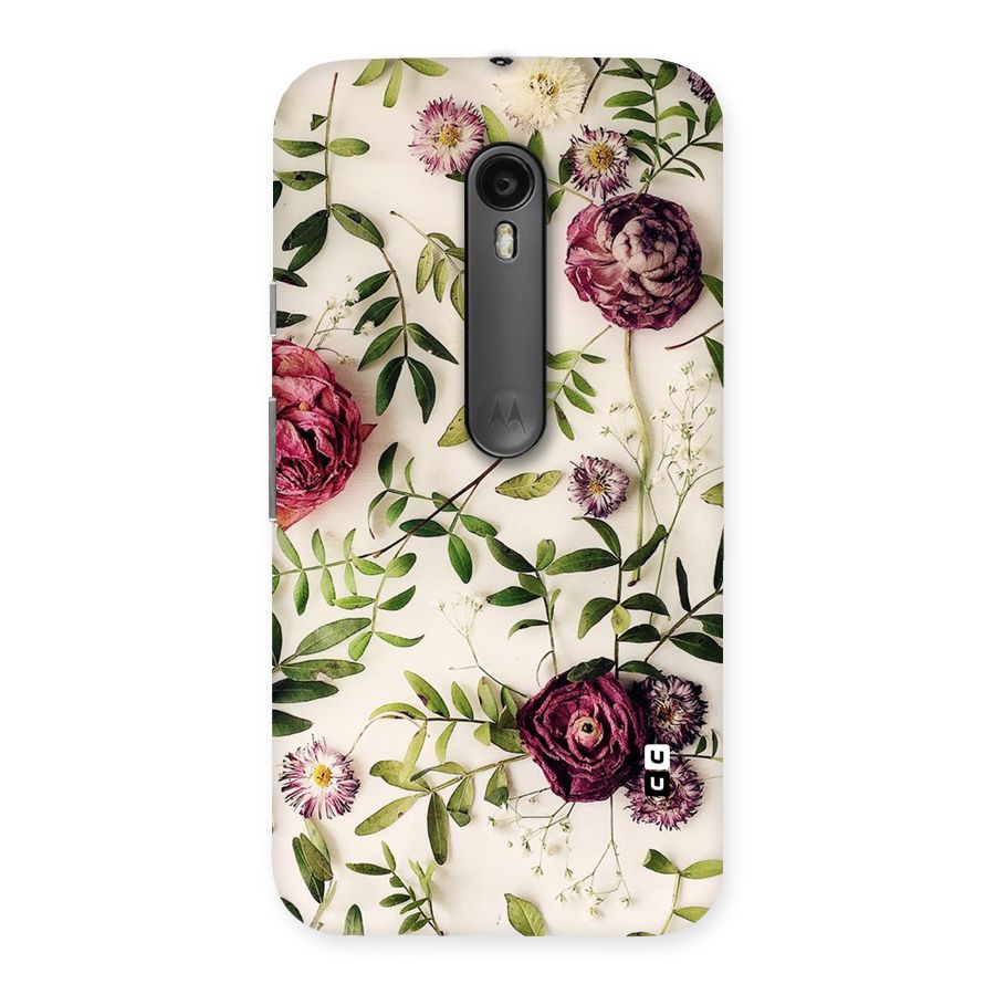 Vintage Rust Floral Back Case for Moto G Turbo