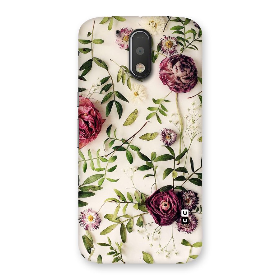 Vintage Rust Floral Back Case for Motorola Moto G4 Plus