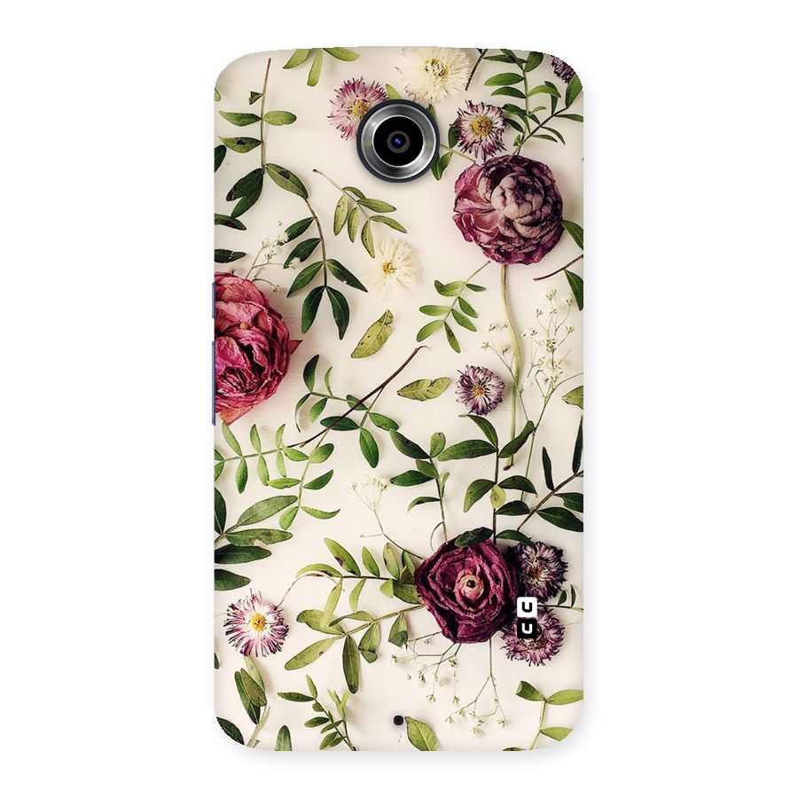 Vintage Rust Floral Back Case for Nexsus 6
