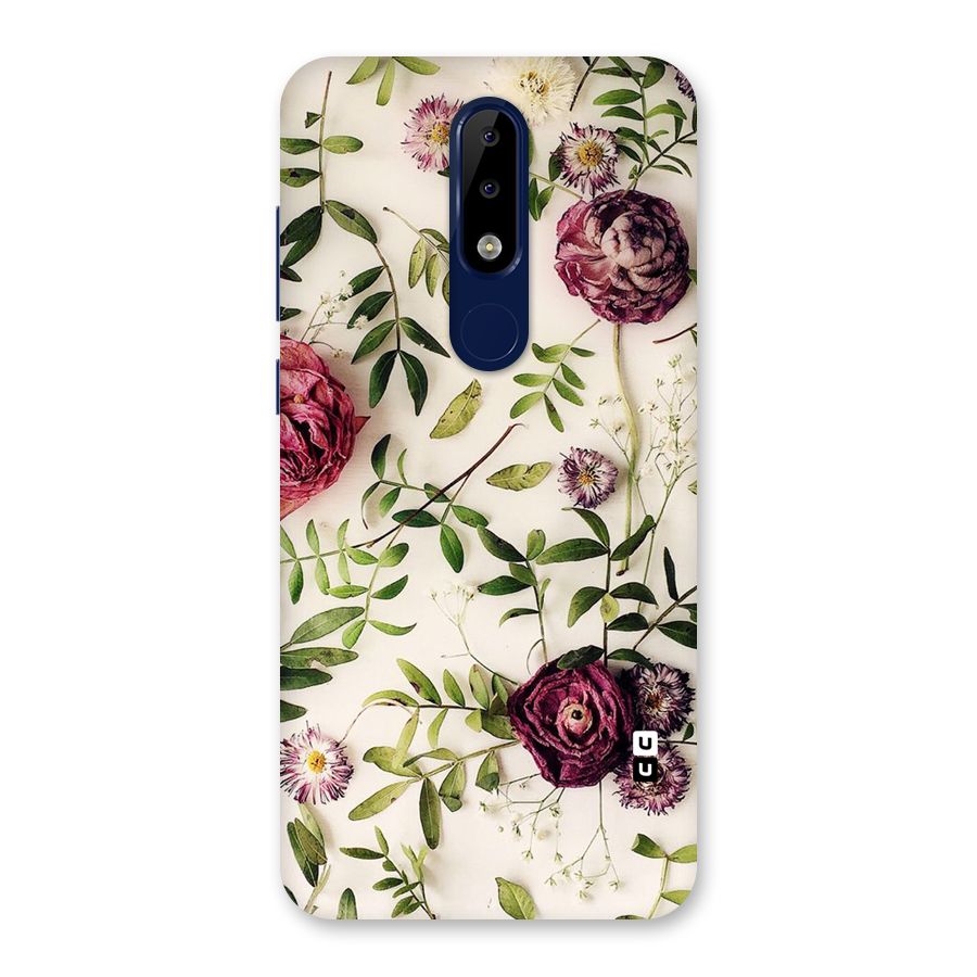 Vintage Rust Floral Back Case for Nokia 5.1 Plus