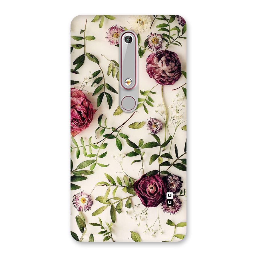 Vintage Rust Floral Back Case for Nokia 6.1