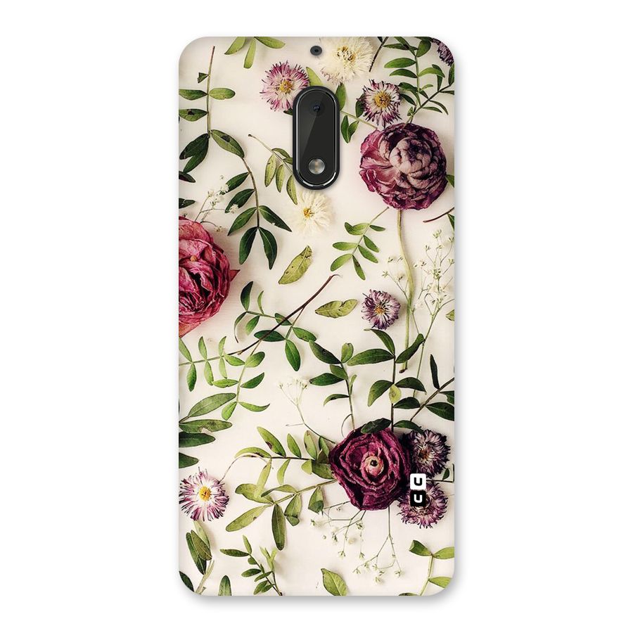 Vintage Rust Floral Back Case for Nokia 6