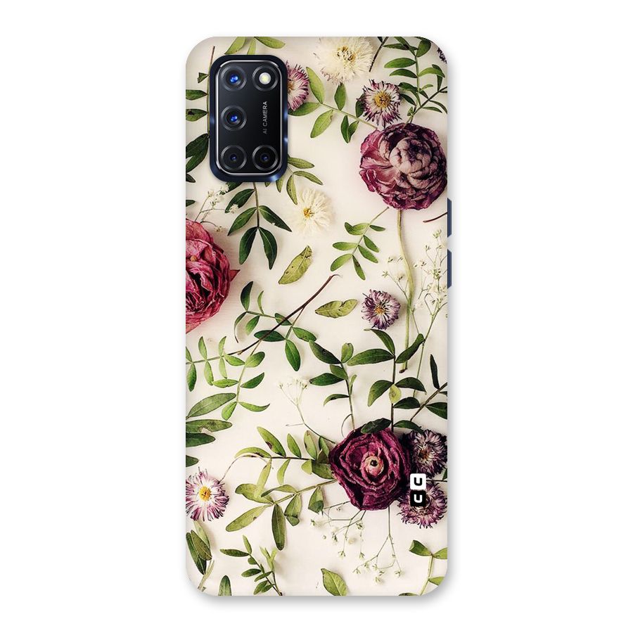 Vintage Rust Floral Back Case for Oppo A52