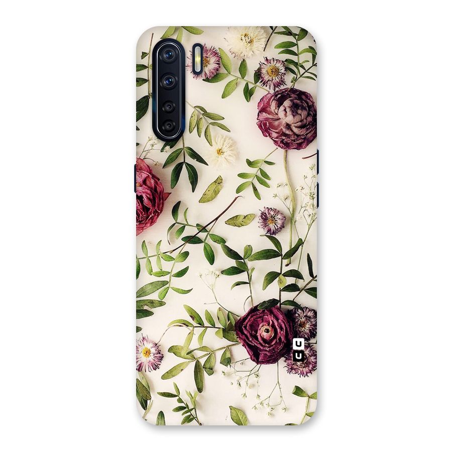Vintage Rust Floral Back Case for Oppo F15